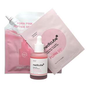 Сыворотка для сияния кожи лица с рефилом 30мл+50мл PDRN Pink Peptide Serum Set Medicube Сыворотка для сияния кожи лица с рефилом 30мл+50мл PDRN Pink Peptide Serum Set Medicube