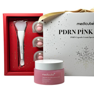 Крем для лица капсульный в наборе PDRN Pink Collagen Capsule Cream Set Medicube
