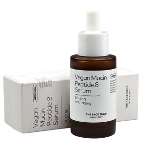 Сыворотка для лица с пептидами и муцином конопли Vegan Mucin Peptide 8 Serum The Face Shop Сыворотка для лица с пептидами и муцином конопли Vegan Mucin Peptide 8 Serum The Face Shop
