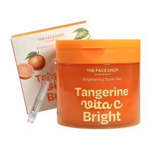 Тонер-пэды для яркости кожи лица Tangerine Vita C Brightening Toner Pad The Face Shop Тонер-пэды для яркости кожи лица Tangerine Vita C Brightening Toner Pad The Face Shop