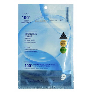Гидрогелевая маска для лица с микроиглами увлажняющая Hydrop Reedle Shot 100 Hydrogel Mask VT Cosmetics