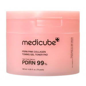Тонер-пэды для лица PDRN Pink Collagen Toning Gel Toner Pad Medicube Тонер-пэды для лица PDRN Pink Collagen Toning Gel Toner Pad Medicube