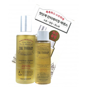 Тонер-сыворотка для лица питательный (двойной объем) The Therapy Essential Toner Treatment Set The Face Shop