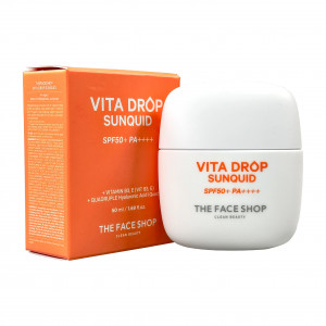 Солнцезащитный крем для лица Vita Drop Sunquid SPF50+ PA++++ The Face Shop
