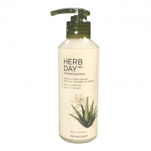 Master Blending Foaming Pump Cleanser Aloe&Green Tea Herb Day 365  The Face Shop